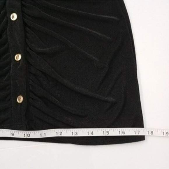 Jasmine By Free People Dress M Black Button-Up Long Sleeve Womens - Picture 7 of 10